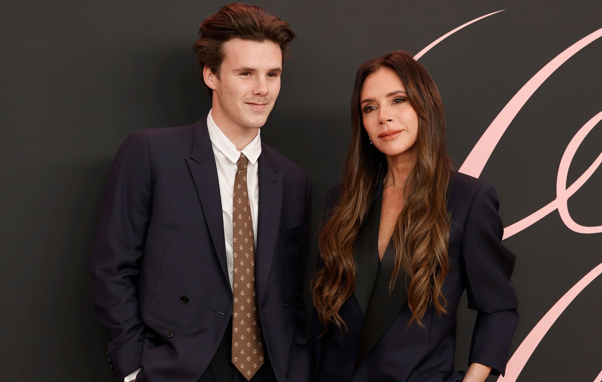 Cruz Beckham et Victoria Beckham
