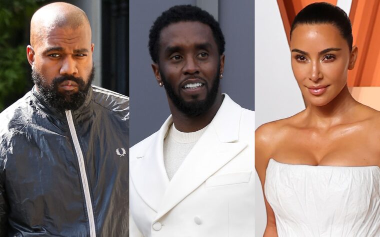 Kim Kardashian et Kanye West à «War» après avoir laissé tomber la chanson qui mette en vedette Diddy et leur fille North