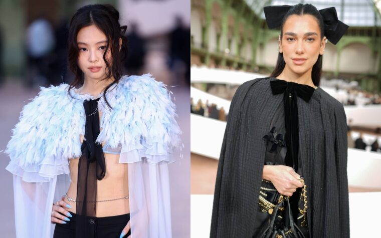 Regardez Jennie Trap Dua Lipa de Blackpink dans une toile d'araignée en forme de cœur dans une vidéo brillante «guidon» scintillant