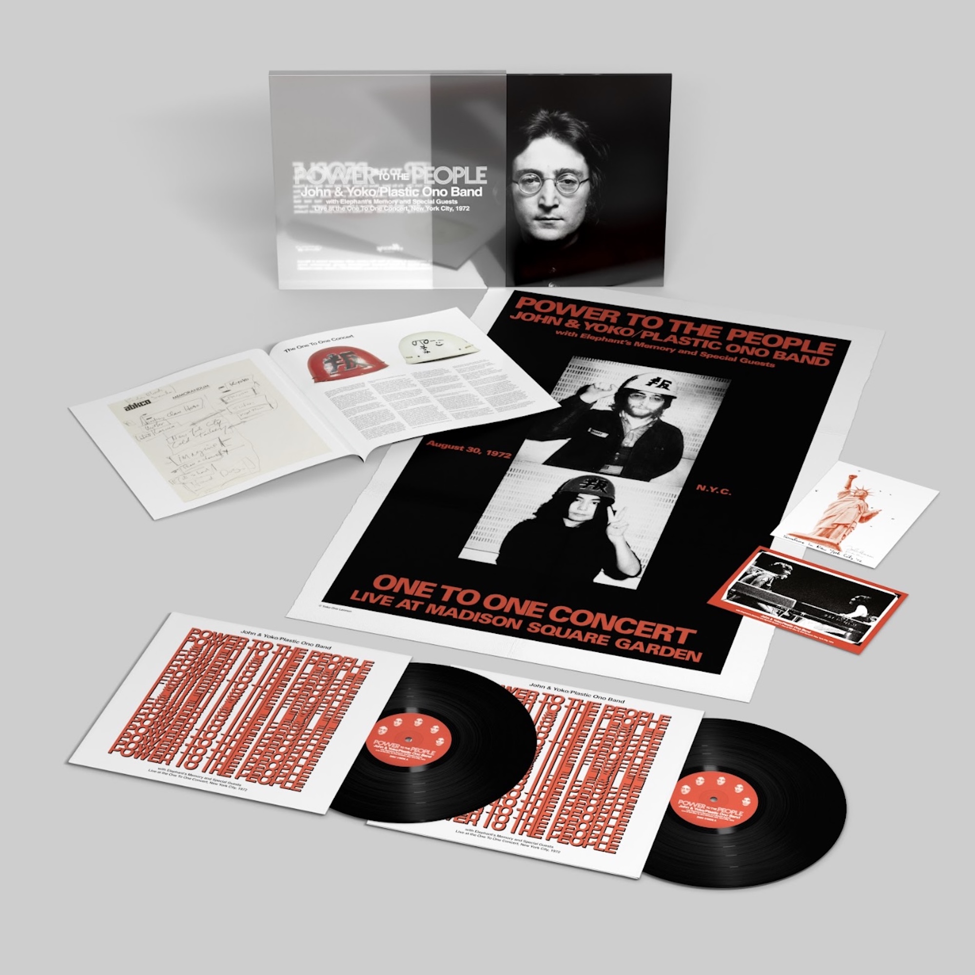 John Lennon et Yoko Ono 'Power to the People' Box. Crédit: appuyez sur