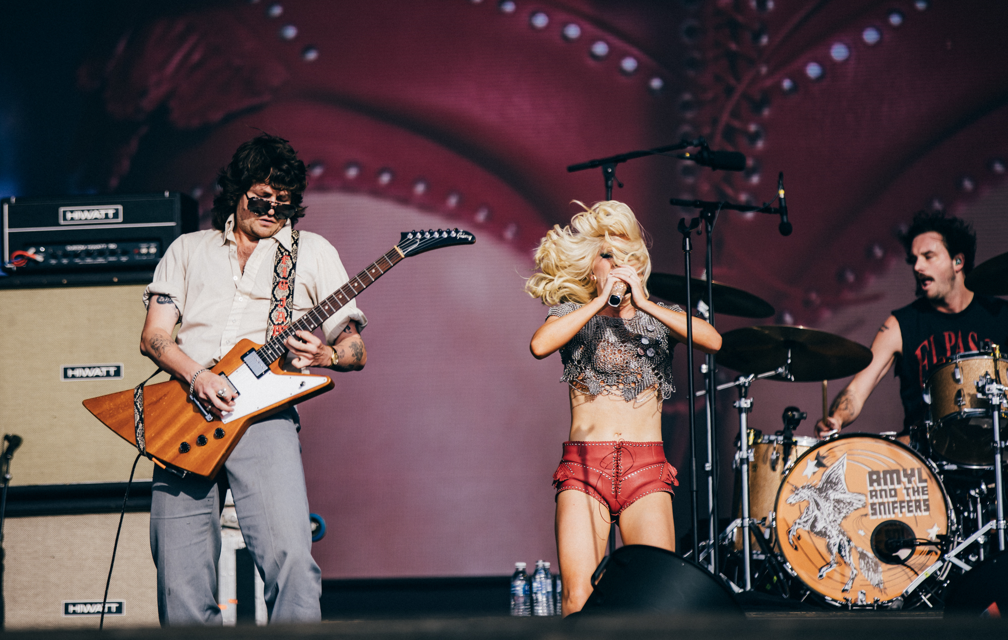 Amyl & The Sniffers Live à Reading 2025. Crédit: Derek Bremner pour NME
