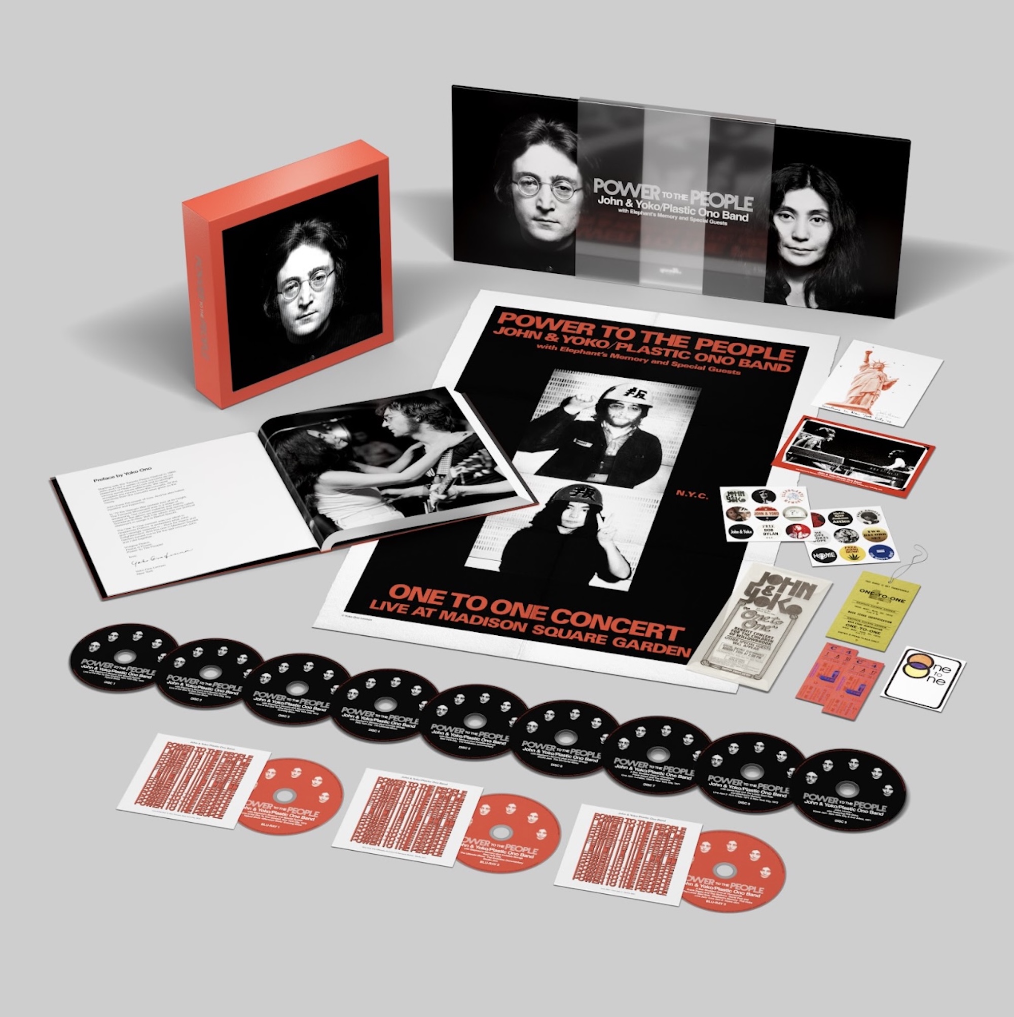 John Lennon et Yoko Ono 'Power to the People' Box. Crédit: appuyez sur