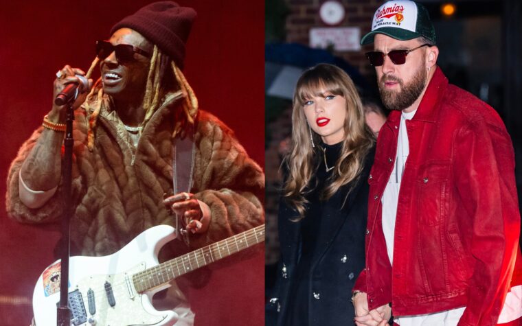 Regardez Lil Wayne Pause Kansas City Gig pour célébrer l'engagement de Taylor Swift et Travis Kelce