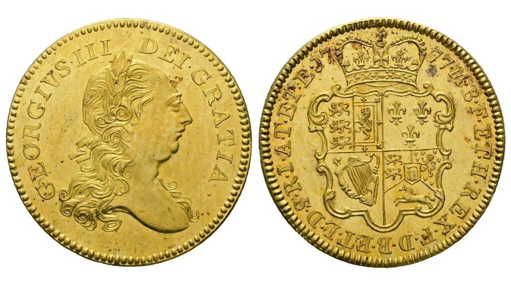 five guinea of George III