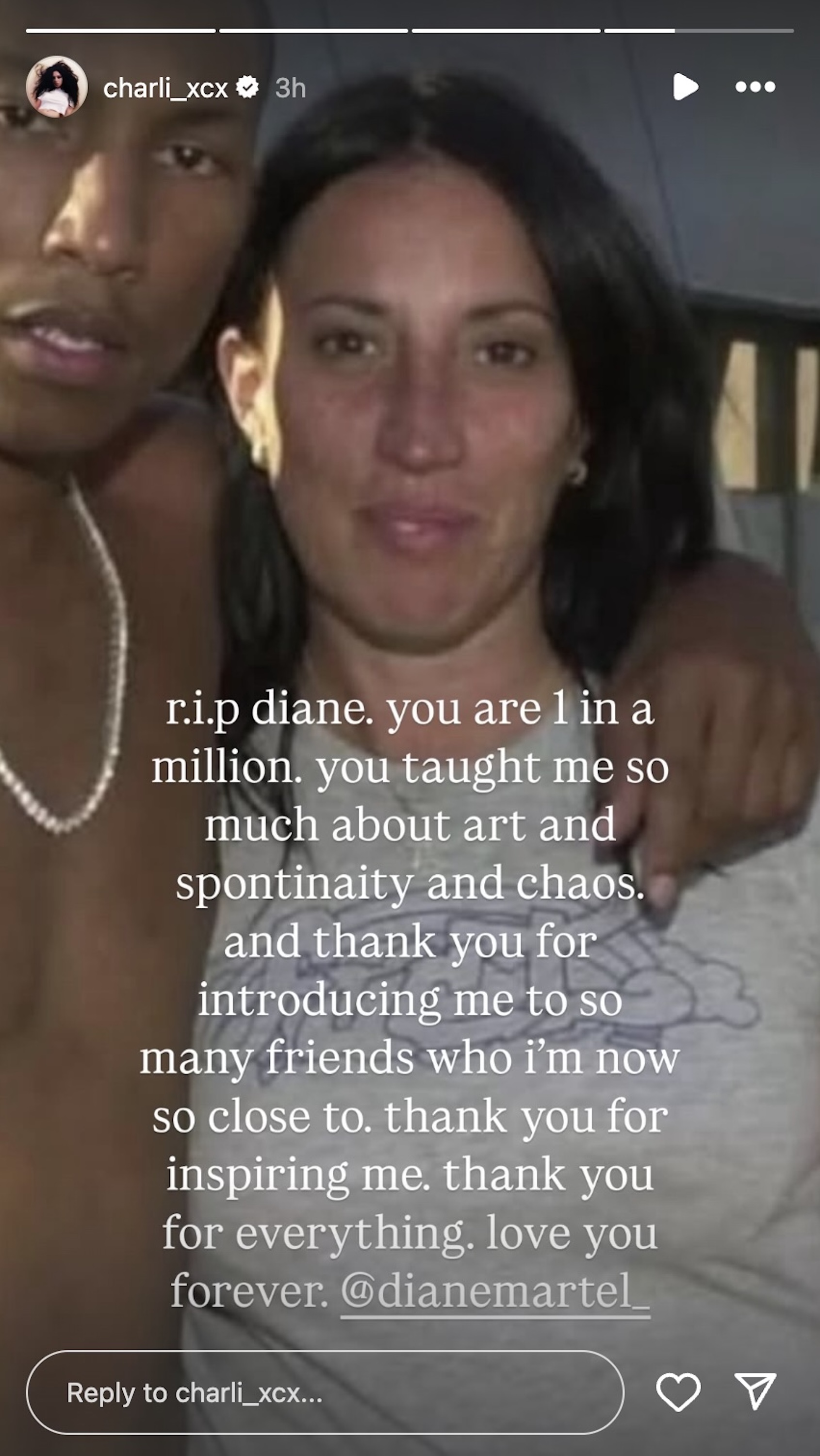 Charli XCX Hommage à Diane Martel