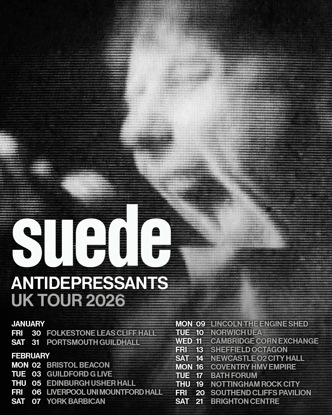 Dates de tournée en 2026 de Suede