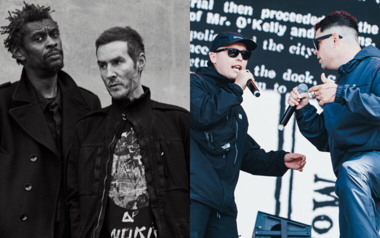 Massive Attack et Ben Jamal présentent des rabats à Wembley Arena comme «un groupe qui a refusé d'être réduit au silence pour leur solidarité avec le peuple palestinien»