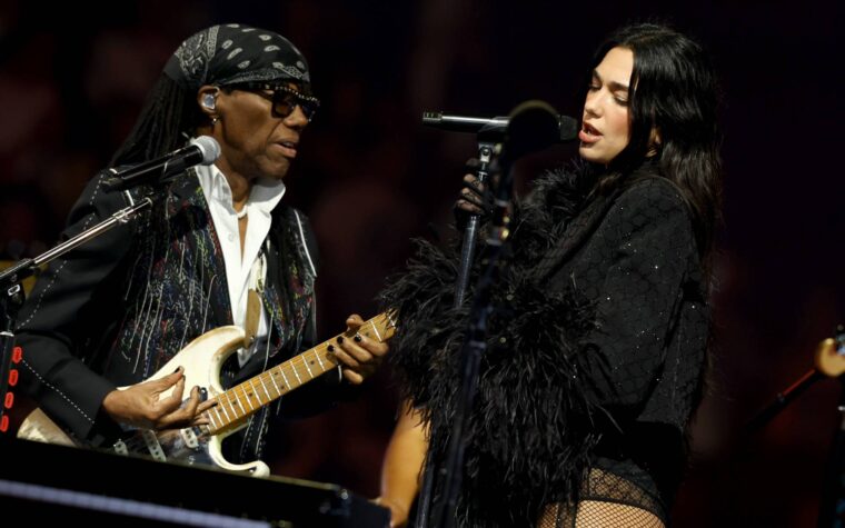 Regardez Dua Lipa jouer au «Le Freak» de Chic avec Nile Rodgers à Madison Square Garden