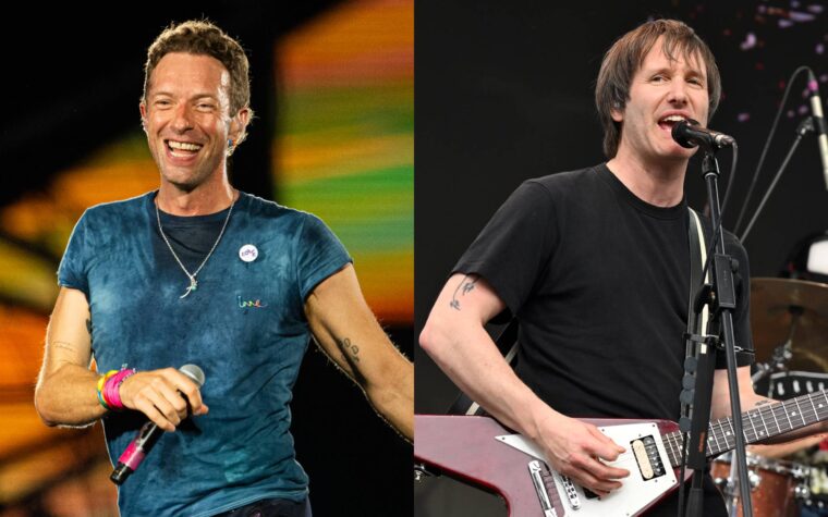 Regardez Tim Wheeler d'Ash rejoindre Coldplay pour les 'Clocks' au stade Wembley