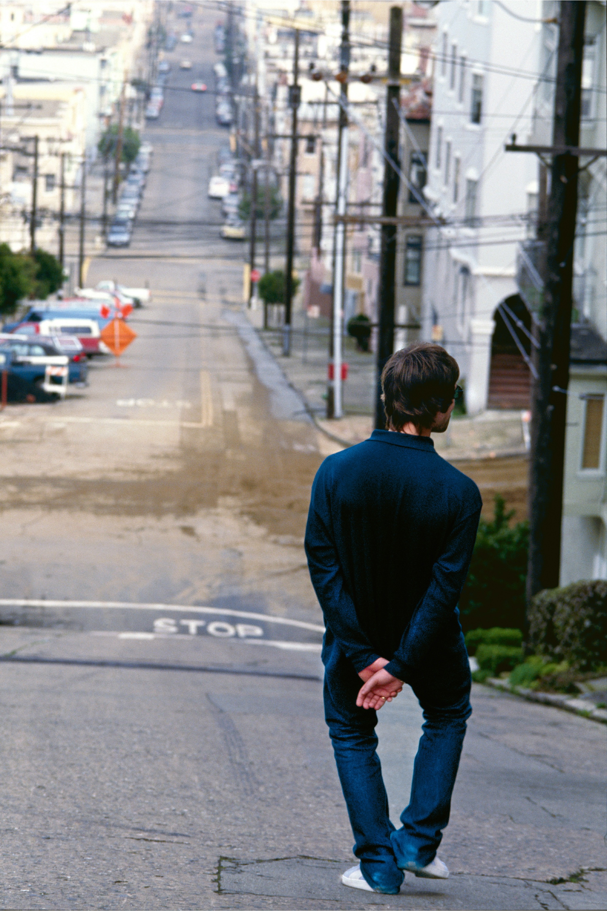 Liam Gallagher d'Oasis. 31 janvier-2 février 1995, San Francisco, Californie, États-Unis