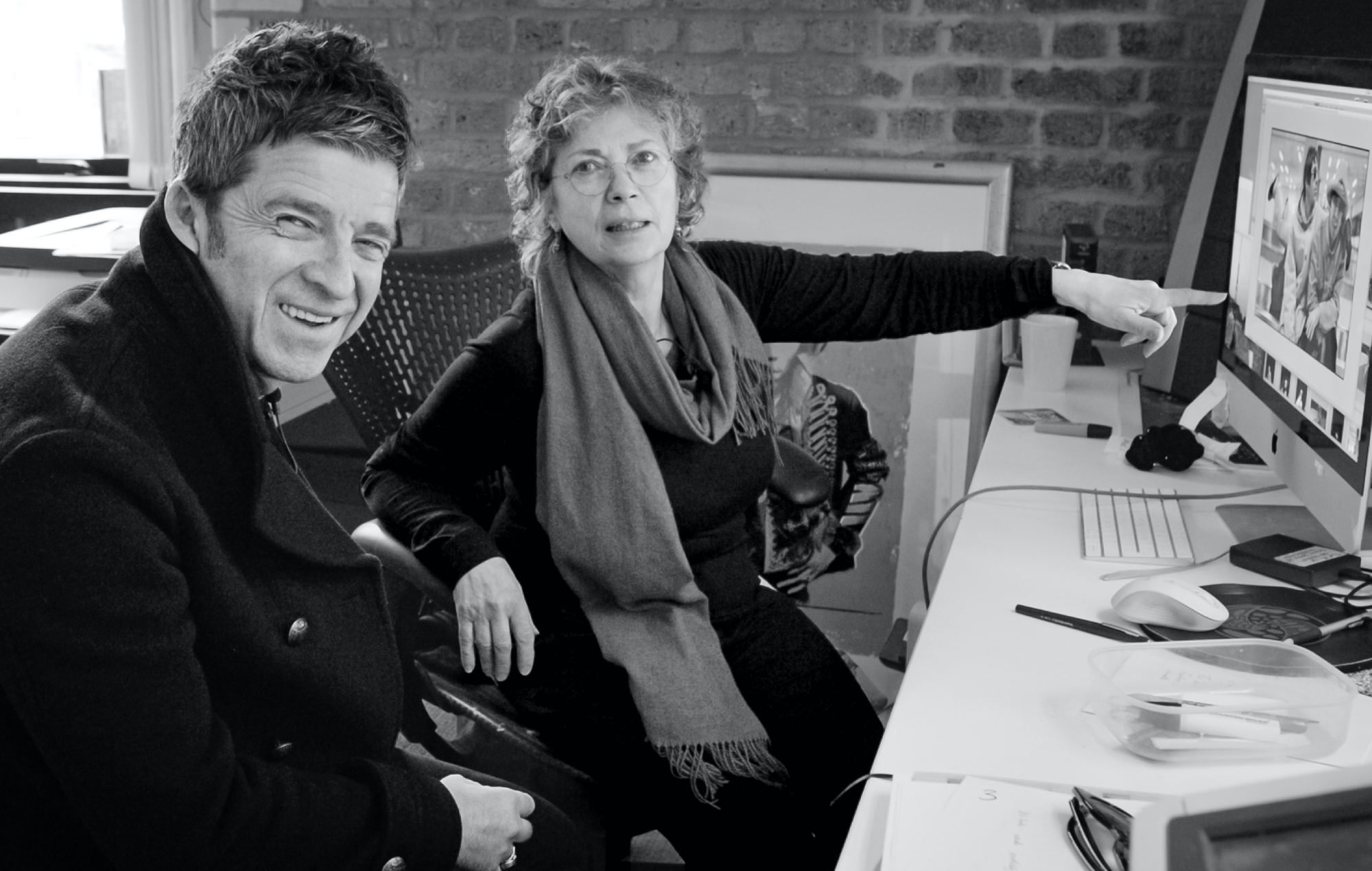 Octobre 2023, Noel et Jill au Jill's Studio, Londres, Royaume-Uni.
