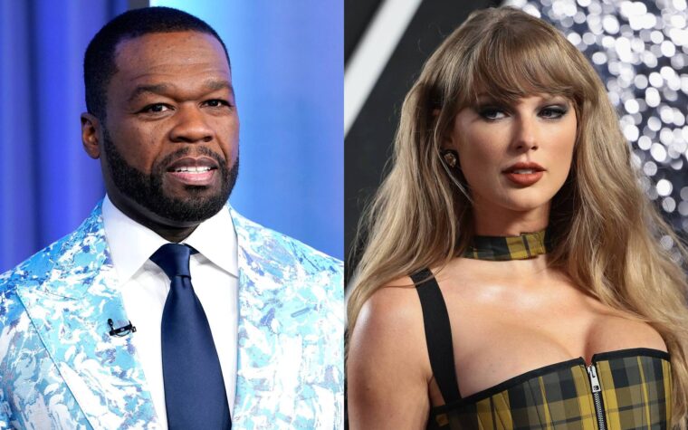 50 Cent répond à Taylor Swift lui donnant un cri sur «la vie d'une showgirl»