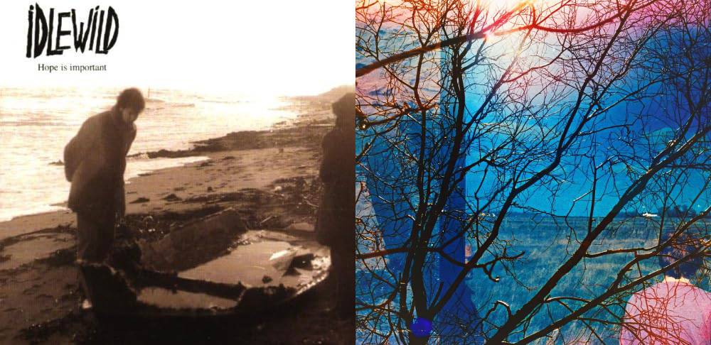 L'œuvre d'art pour «Hope Is Import» d'Idlewild (1998) et un nouvel album éponyme. Crédit: appuyez sur