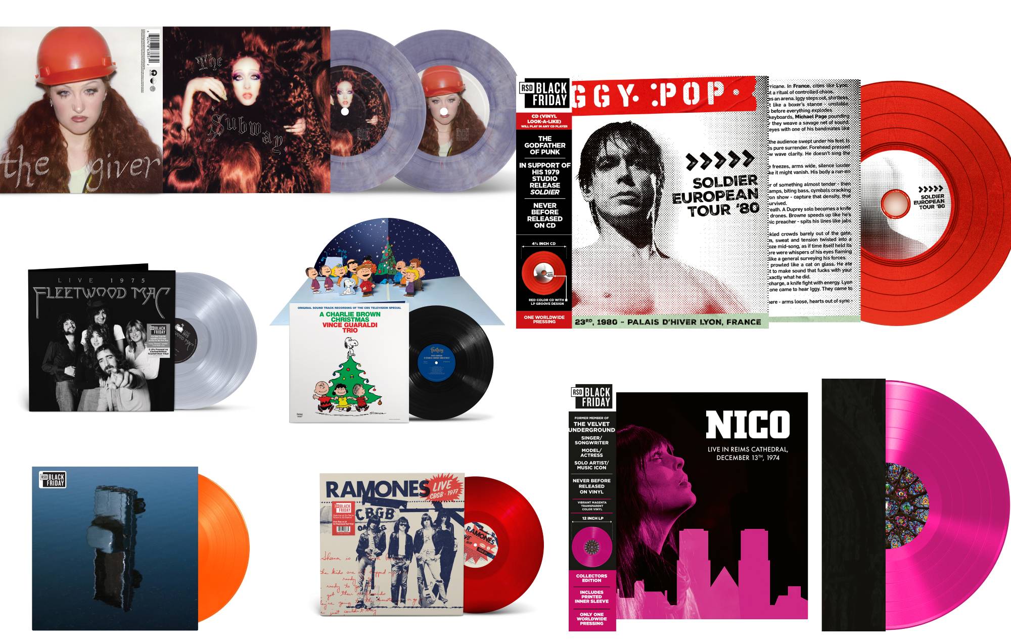 La liste complète des versions pour le Record Store Day Black Friday 2025 a été révélée. Crédit: appuyez sur