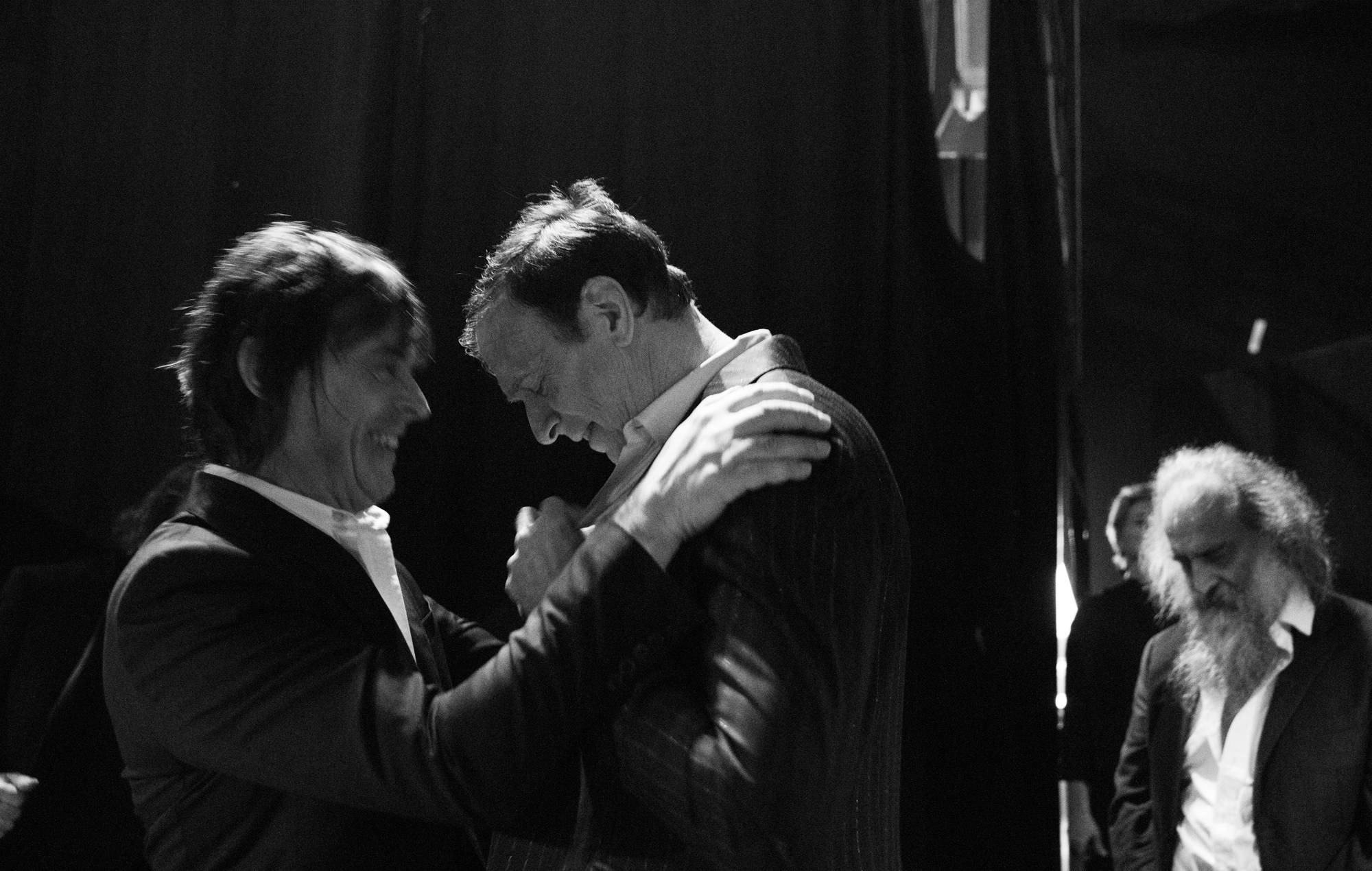 Jim Sclavunos sur scène avec The Bad Seeds. Crédit : Megan Cullen