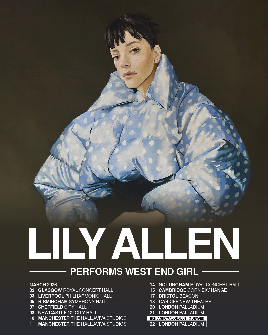 Dates de tournée de Lily Allen 2026