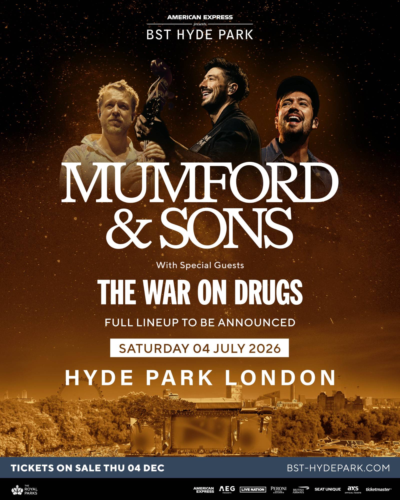 Mumford & Sons ont été annoncés pour BST Hyde Park 2026. Crédit : Presse