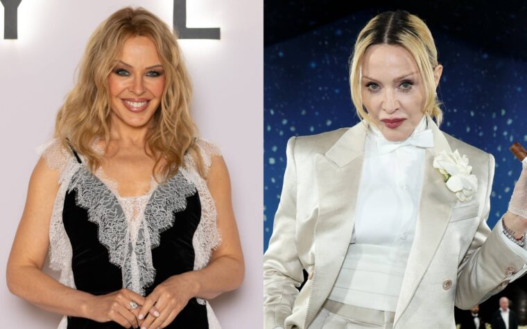 Kylie Minogue répond aux rumeurs de collaboration avec Madonna sur « Confessions II » Kylie Minogue répond aux rumeurs de collaboration avec Madonna sur « Confessions II »