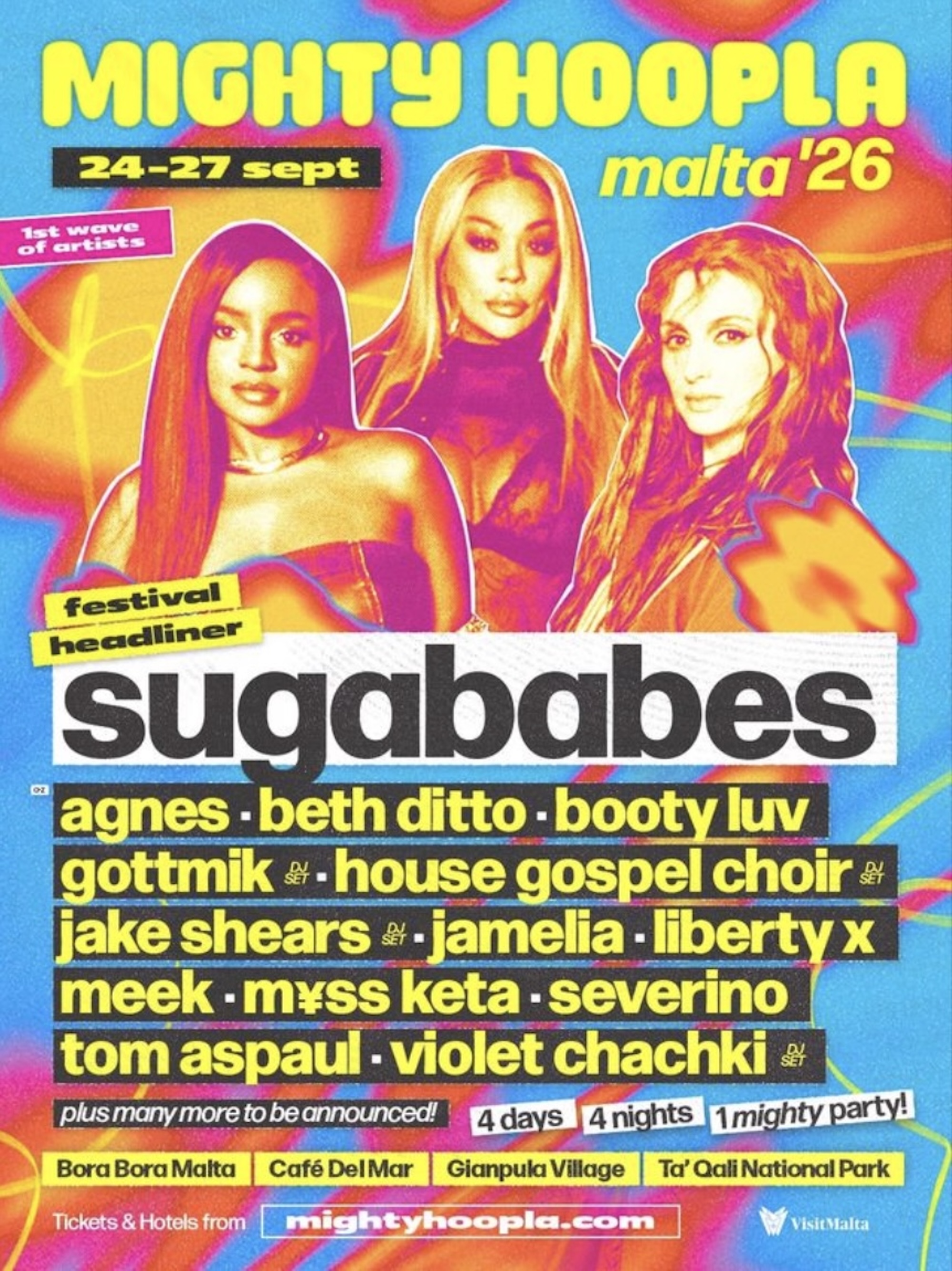 Mighty Hoopla Malte, affiche 2026. CRÉDIT : Presse