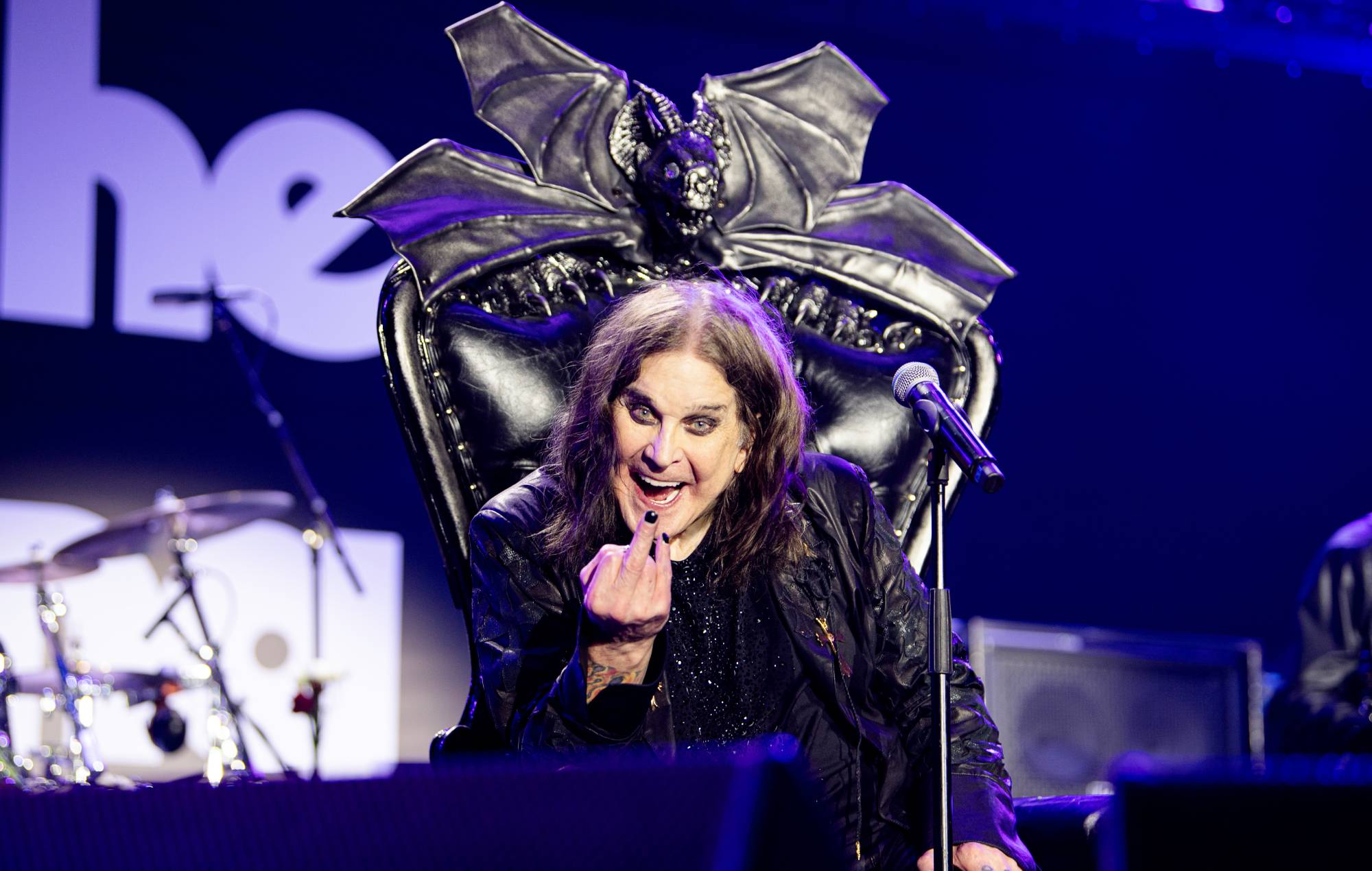 Ozzy Osbourne au « Retour au début » de Black Sabbabth à Birmingham. Crédit : Ross Halfin