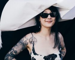 Michelle Zauner of Japanese Breakfast at Glastonbury 2025, photo by Derek Bremner