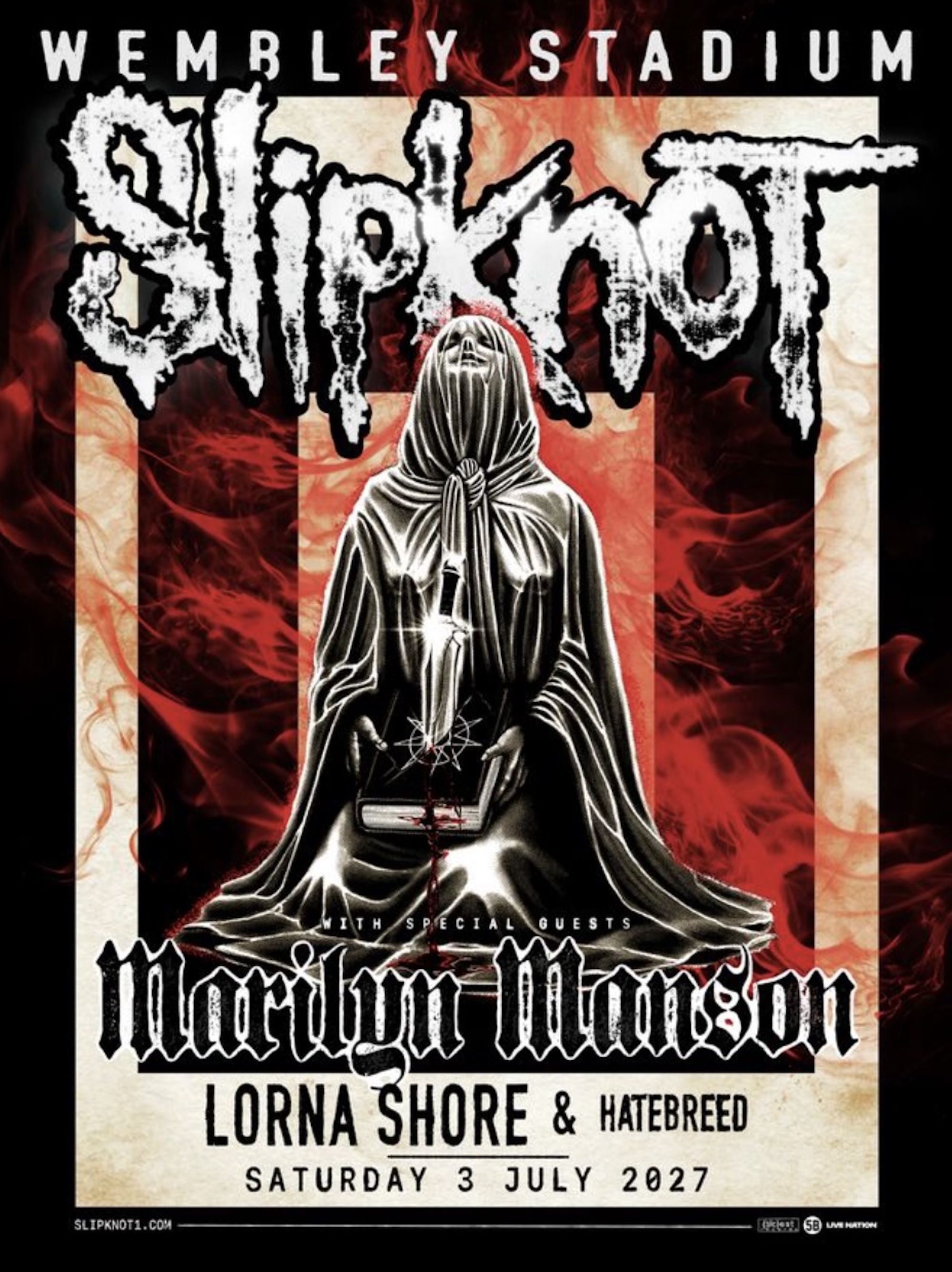 Affiche de la tournée Slipknot. CRÉDIT : Presse