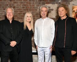 Chris Frantz, Tina Weymouth, David Byrne and Jerry Harrison of Talking Heads, photo by Slaven Vlasic/Getty