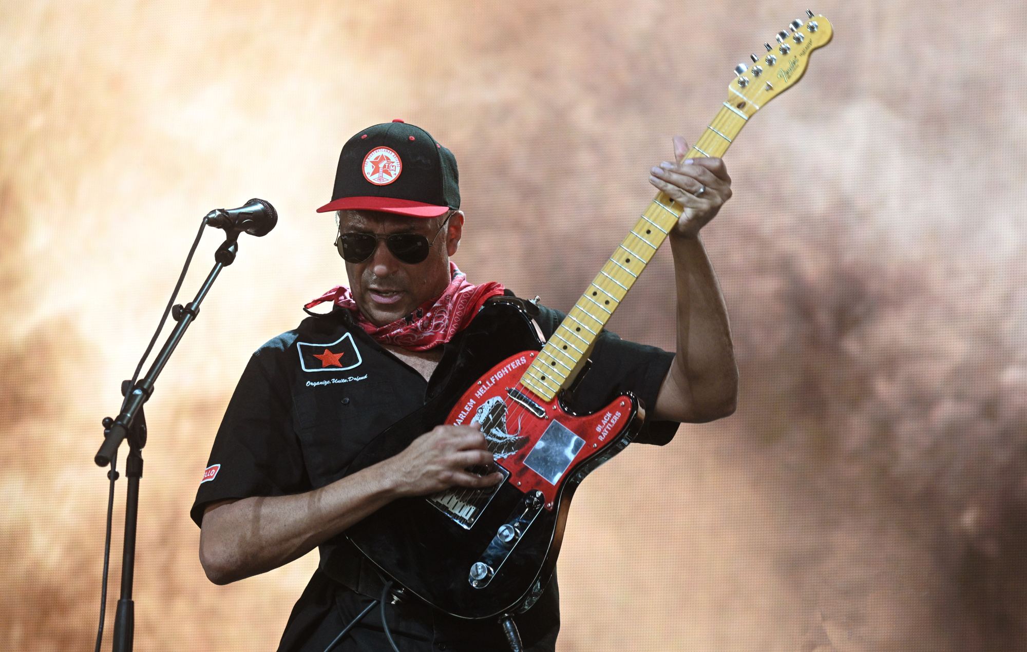 Tom Morello en live au Pinkpop Festival 2026 (Photo de Didier Messens/Redferns)