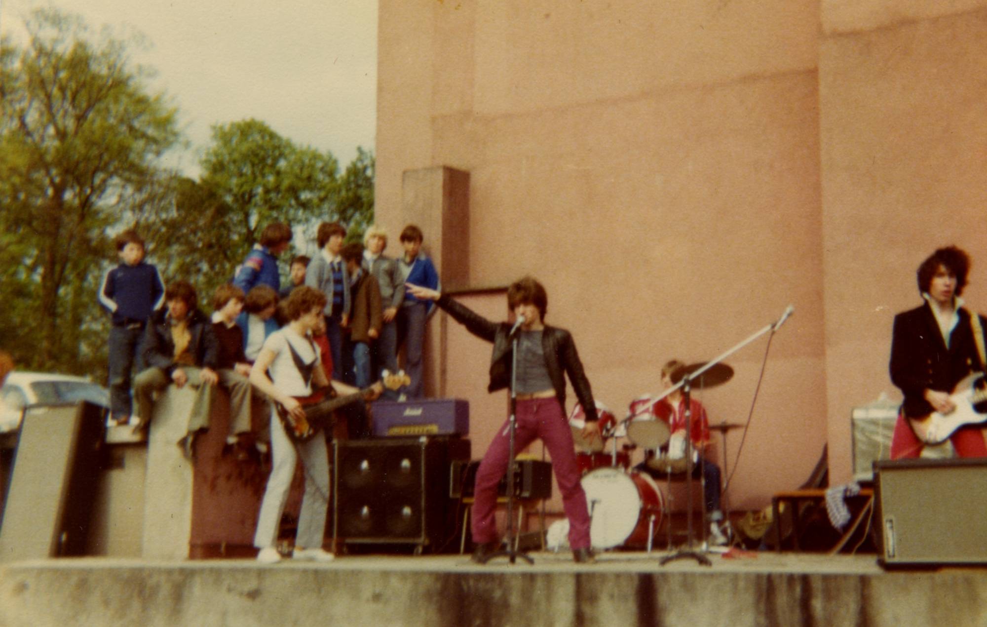 U2 se produisant au Mount Temple en 1977. Crédit : Presse/fourni