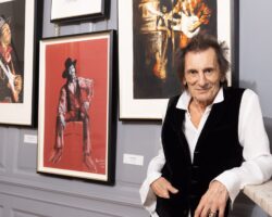 Ronnie Wood at the Jimi Hendrix 2026 exhibition. CREDIT: Press