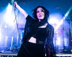 Grace Kelly of Venus Grrrls performs at 2000 Trees 2026 (Photo by James Klug/Getty Images)