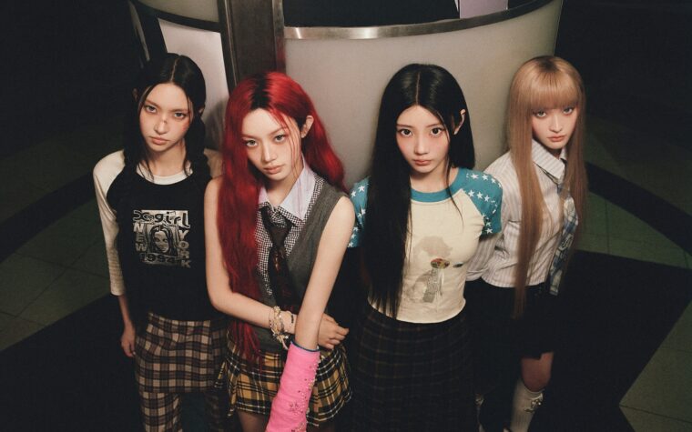 Le groupe de filles K-pop ILLIT porte le cœur sur ses manches Le groupe de filles K-pop ILLIT porte le cœur sur ses manches