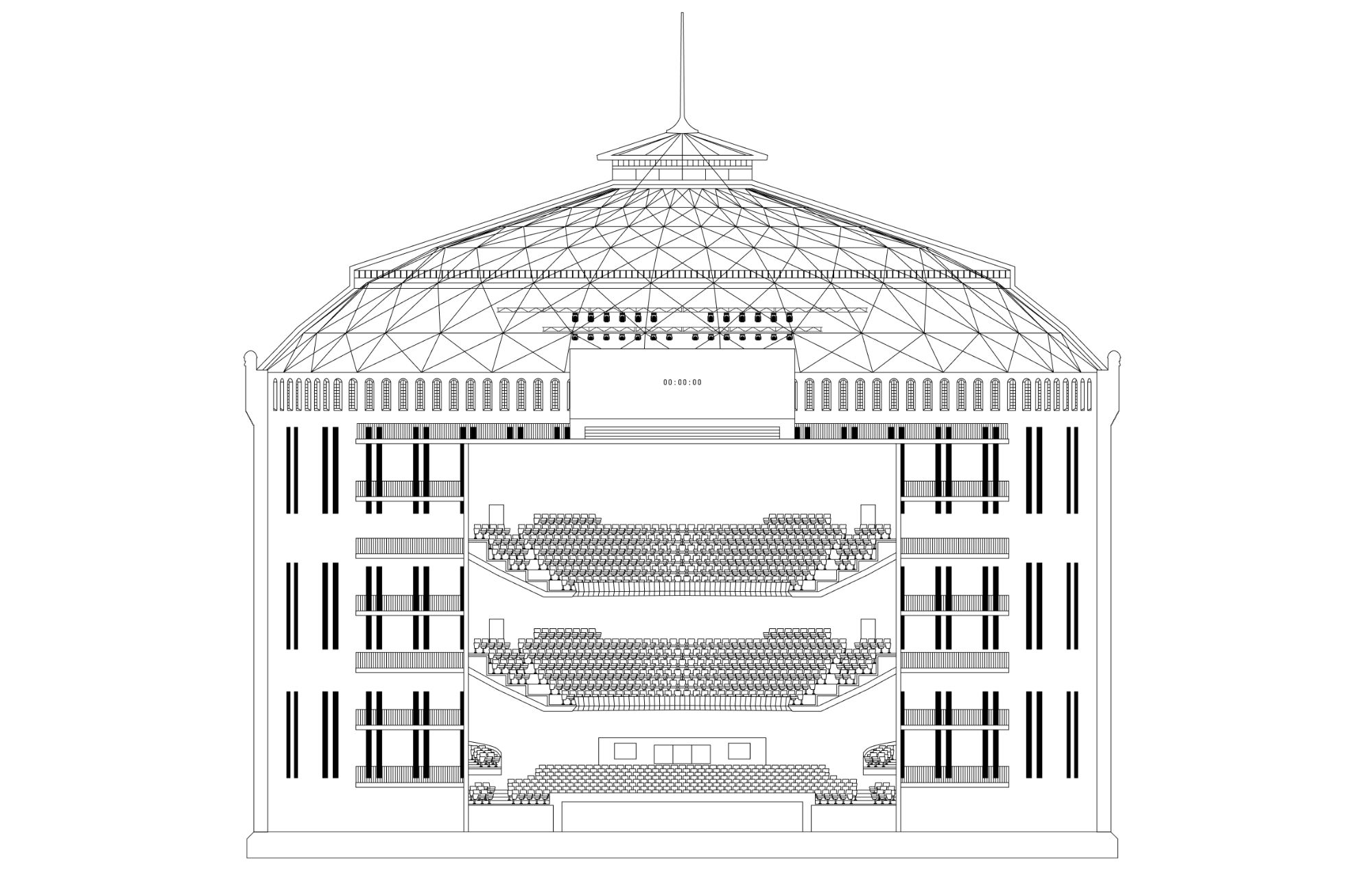 Plans de conception du gazomètre.