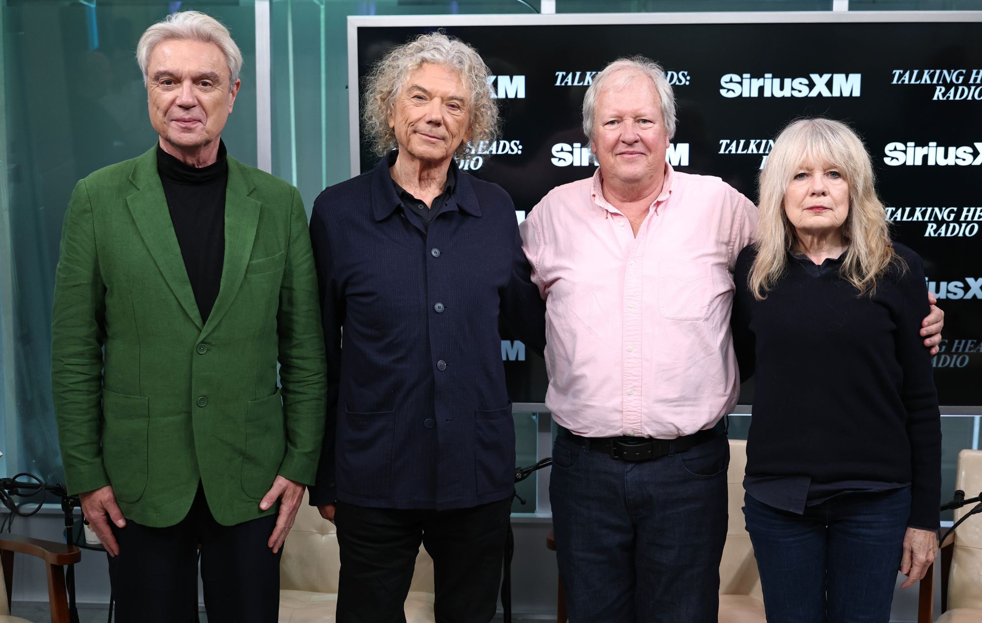 Têtes parlantes lors des questions et réponses sur la radio SiriusXM. CRÉDIT : Getty Images pour SiriusXM