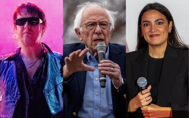 Regardez Bernie Sanders et AOC présenter The Strokes lors du grand spectacle de retrouvailles à New York Regardez Bernie Sanders et AOC présenter The Strokes lors du grand spectacle de retrouvailles à New York